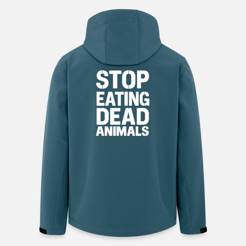 Stop Eating Dead Animals - Men’s Recycled Softshell Jacket by Stanley/Stella - stargazer