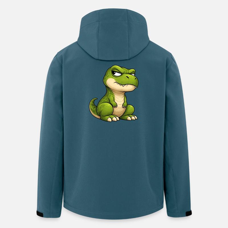 Grumpy T-Rex Cartoon Skeptical Look - Men’s Recycled Softshell Jacket by Stanley/Stella - stargazer