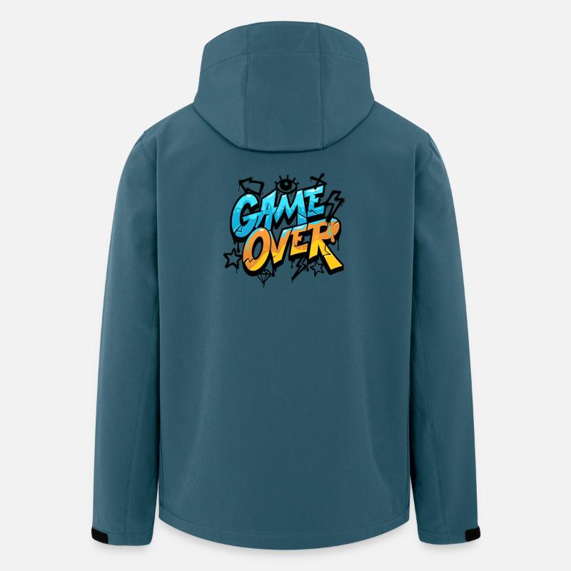 Game Over Graffiti Neon - Men’s Recycled Softshell Jacket by Stanley/Stella - stargazer
