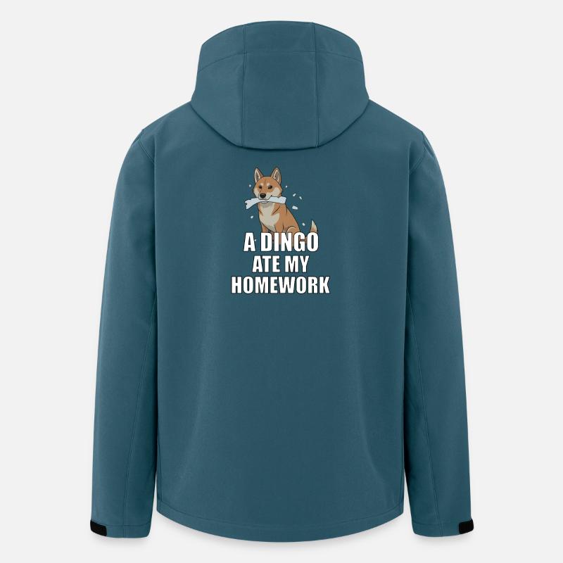 A Dingo Ate My Homework - Recycelte Männer Softshell-Jacke von Stanley/Stella - Dunkles Petrol