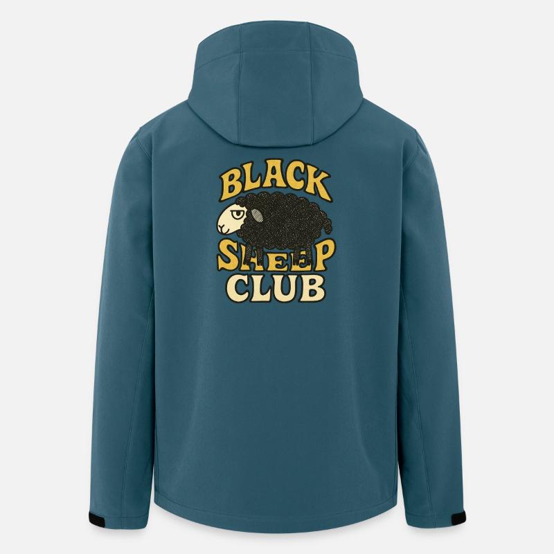 Black Sheep Club - Recycelte Männer Softshell-Jacke von Stanley/Stella - Dunkles Petrol