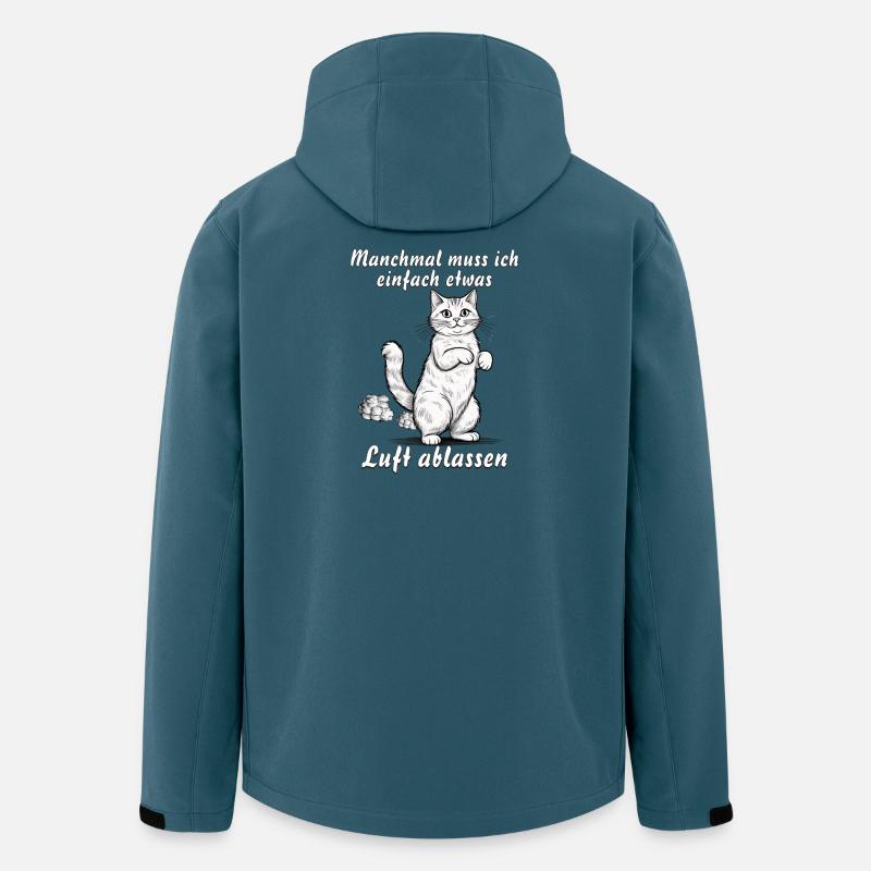 KATZE Luft ablassen - Recycelte Männer Softshell-Jacke von Stanley/Stella - Dunkles Petrol