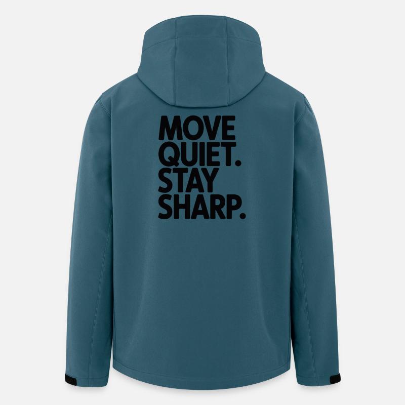 Move Quiet. Stay Sharp. - Recycelte Männer Softshell-Jacke von Stanley/Stella - Dunkles Petrol