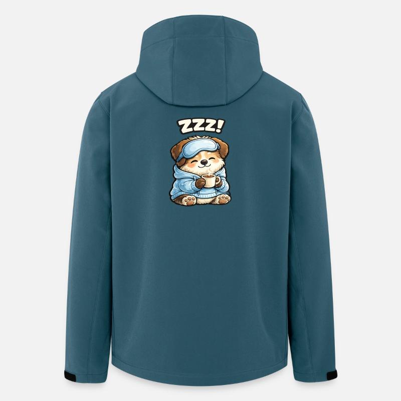 Pfotenschläfer im Pyjama - Recycelte Männer Softshell-Jacke von Stanley/Stella - Dunkles Petrol