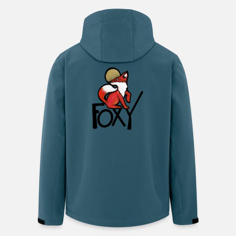 Crimson Fox with Gold Halo - Men’s Recycled Softshell Jacket by Stanley/Stella - stargazer