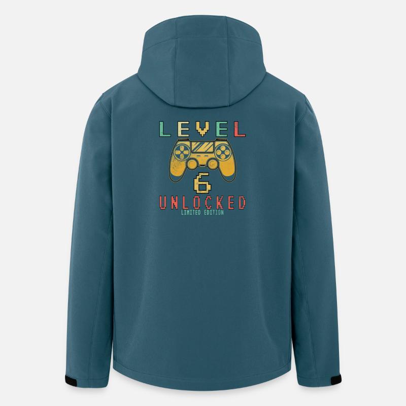 Level 6 freigeschaltet - Recycelte Männer Softshell-Jacke von Stanley/Stella - Dunkles Petrol
