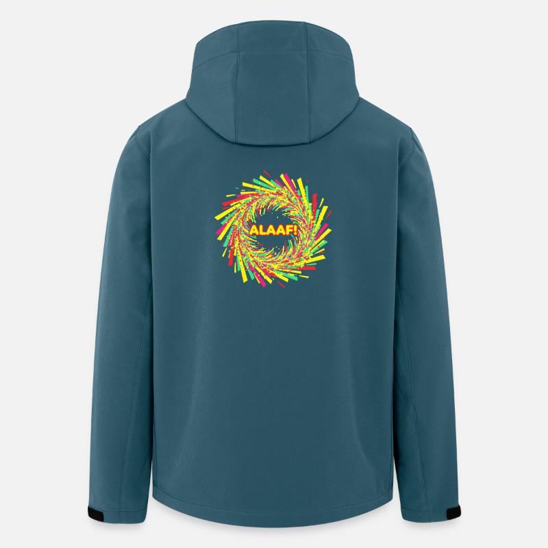 Alaaf Konfetti Spirale - Recycelte Männer Softshell-Jacke von Stanley/Stella - Dunkles Petrol