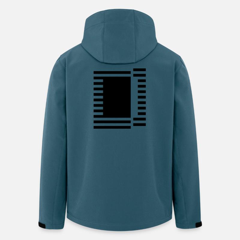 Bitte laden Sie das Designbild hoch - Recycelte Männer Softshell-Jacke von Stanley/Stella - Dunkles Petrol