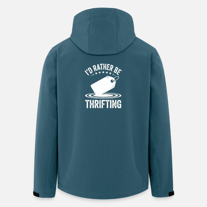 Secondhand-Enthusiasten-Motto Tee - Recycelte Männer Softshell-Jacke von Stanley/Stella - Dunkles Petrol