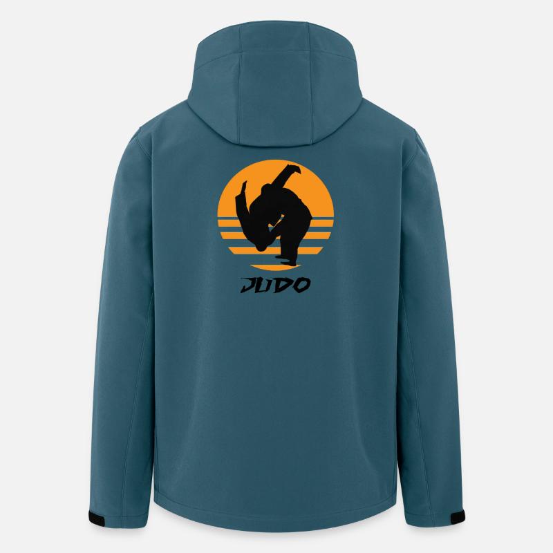 Judo - Recycelte Männer Softshell-Jacke von Stanley/Stella - Dunkles Petrol