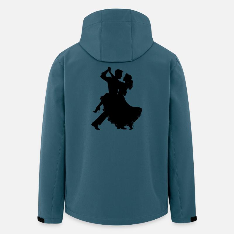 Dancing Couple Silhouette | Elegant dance motif - Men’s Recycled Softshell Jacket by Stanley/Stella - stargazer