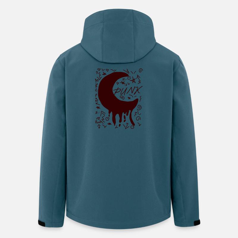 Mond Punk - Recycelte Männer Softshell-Jacke von Stanley/Stella - Dunkles Petrol