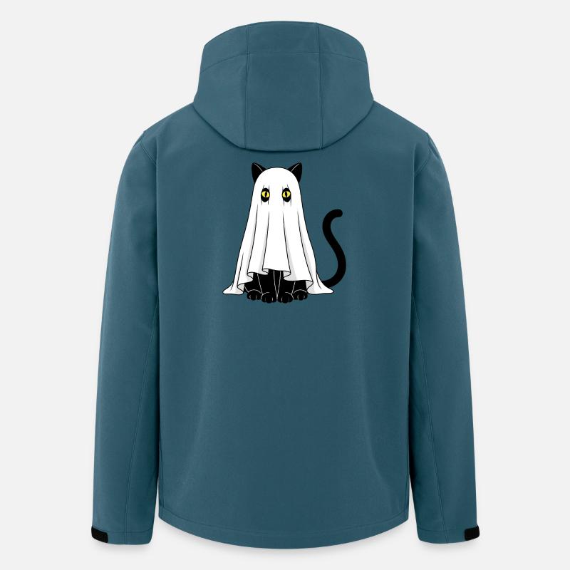 Geisterkatze Schleiergeist - Recycelte Männer Softshell-Jacke von Stanley/Stella - Dunkles Petrol
