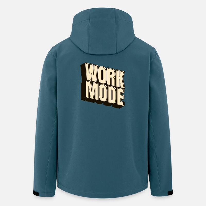Work Mode – Minimal Work & Job Shirt - Recycelte Männer Softshell-Jacke von Stanley/Stella - Dunkles Petrol