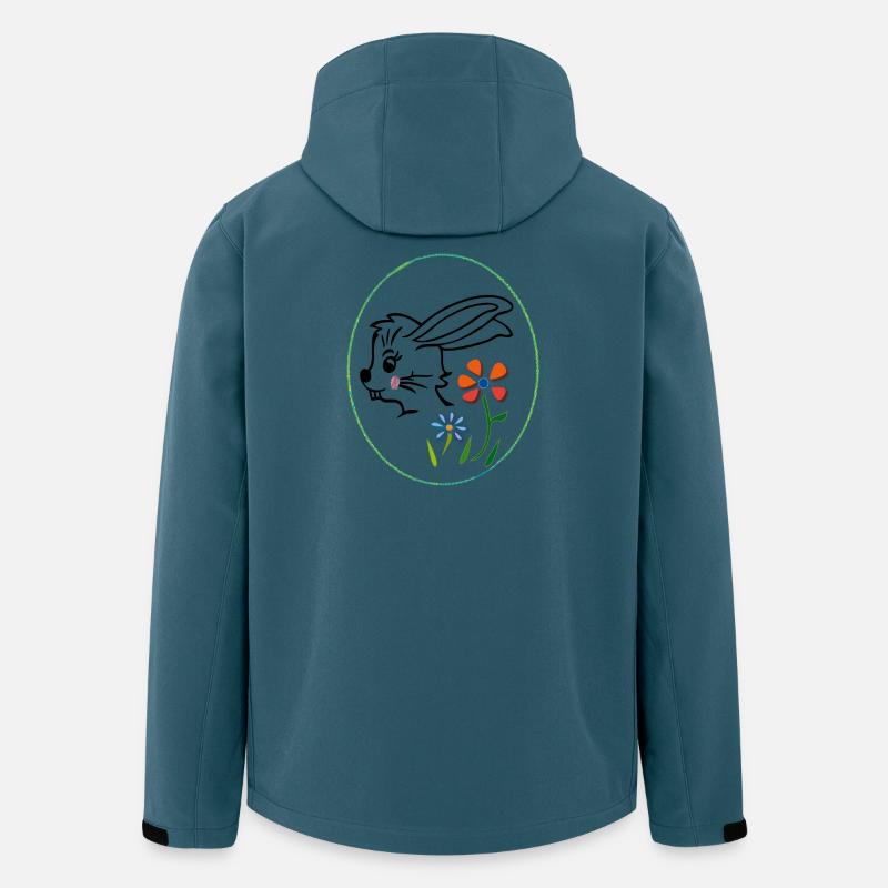 Osterhase - Recycelte Männer Softshell-Jacke von Stanley/Stella - Dunkles Petrol
