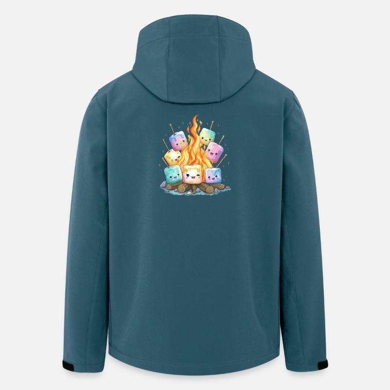 Campfire Marshmallows Fun - Men’s Recycled Softshell Jacket Discoverer by Stanley/Stella - stargazer