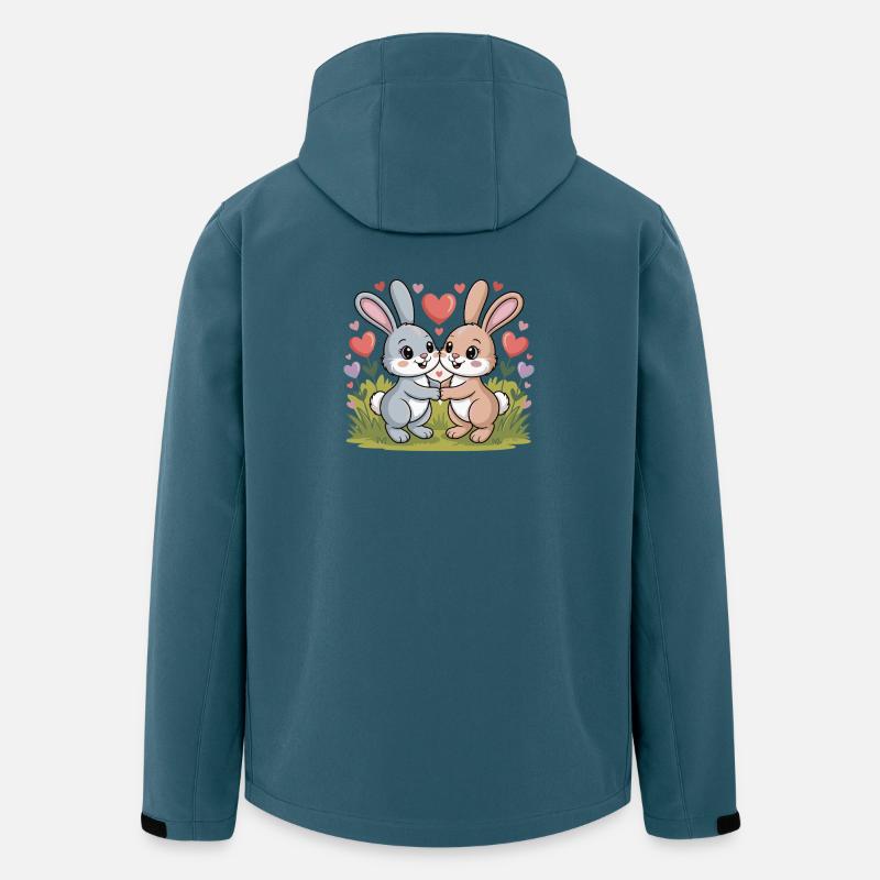 Bunny Couple Love Easter In Love - Men’s Recycled Softshell Jacket by Stanley/Stella - stargazer