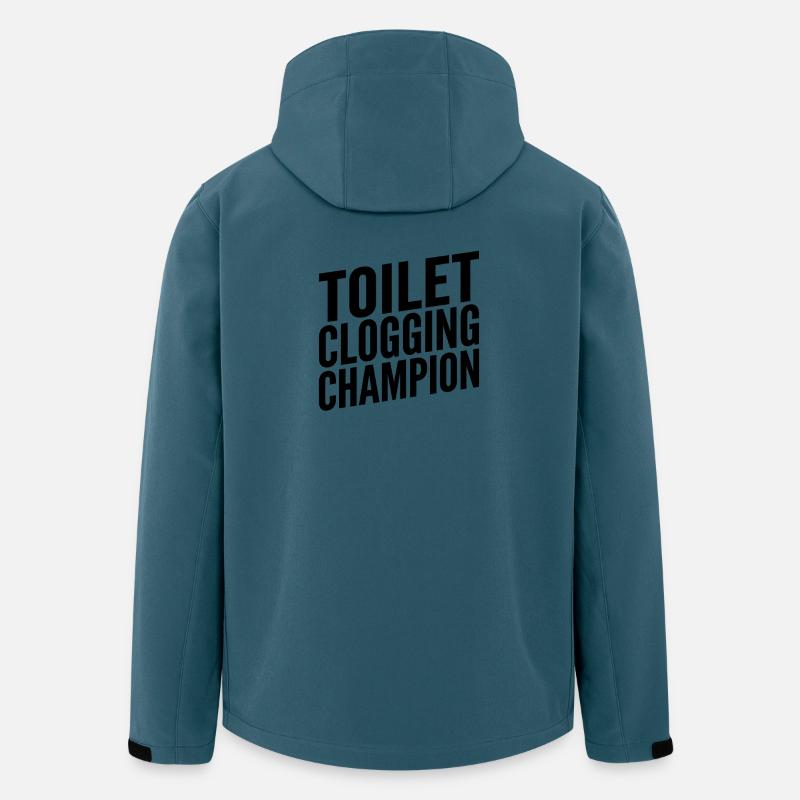 Toilettenschloss-Champion - Recycelte Männer Softshell-Jacke von Stanley/Stella - Dunkles Petrol