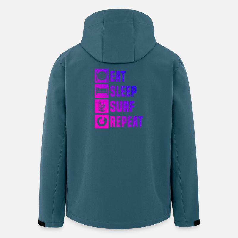 Windsurfing Fans aufgepasst schlichtes Statement - Recycelte Männer Softshell-Jacke von Stanley/Stella - Dunkles Petrol