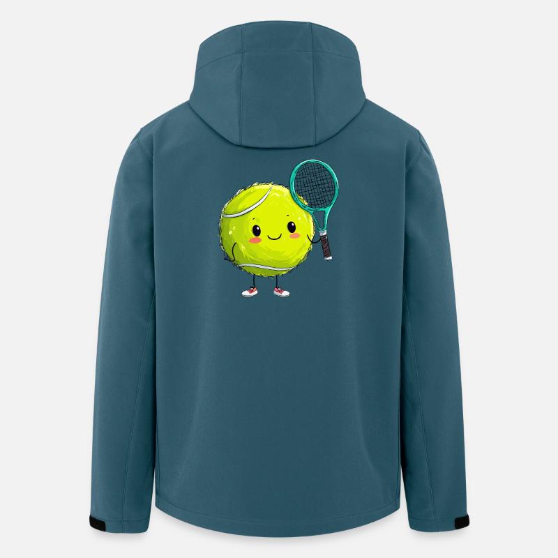 Kuschel Tennisball mit Schläger - Recycelte Männer Softshell-Jacke von Stanley/Stella - Dunkles Petrol