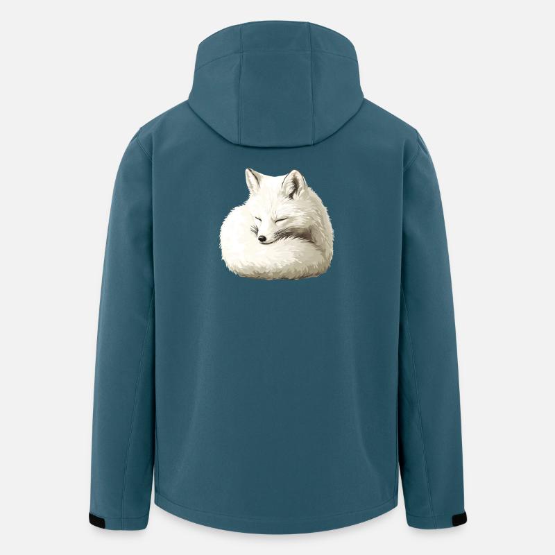 Sleeping Winter Fox - Men’s Recycled Softshell Jacket by Stanley/Stella - stargazer