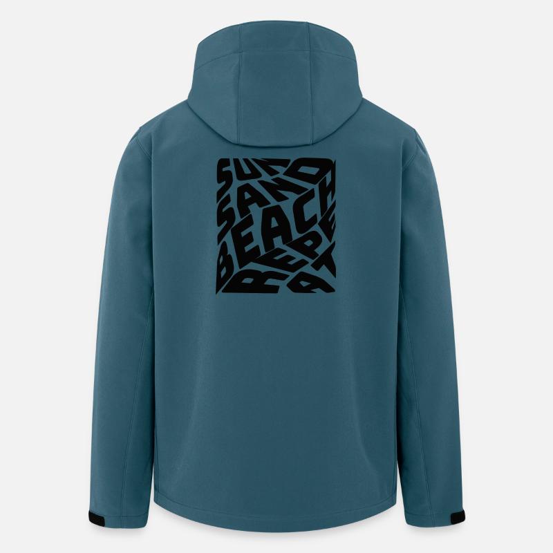 SUN SAND BEACH - Recycelte Männer Softshell-Jacke von Stanley/Stella - Dunkles Petrol