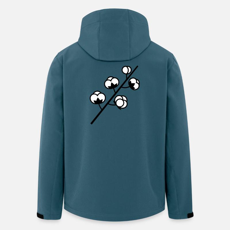 Usine de branche de coton - Veste softshell homme en polyester recyclé Stanley/Stella - bleu pétrole foncé