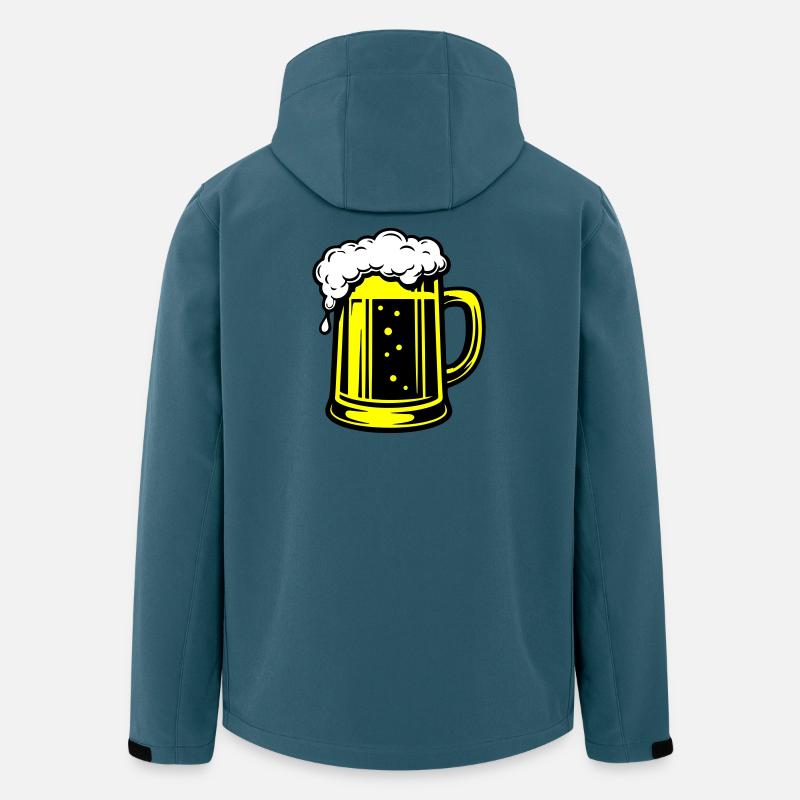 Bierkrug Symbol Bier - Recycelte Männer Softshell-Jacke von Stanley/Stella - Dunkles Petrol