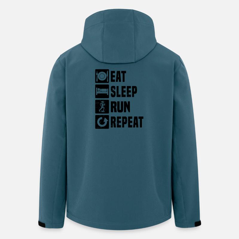 Einfach Running zeitloses Design - Recycelte Männer Softshell-Jacke von Stanley/Stella - Dunkles Petrol