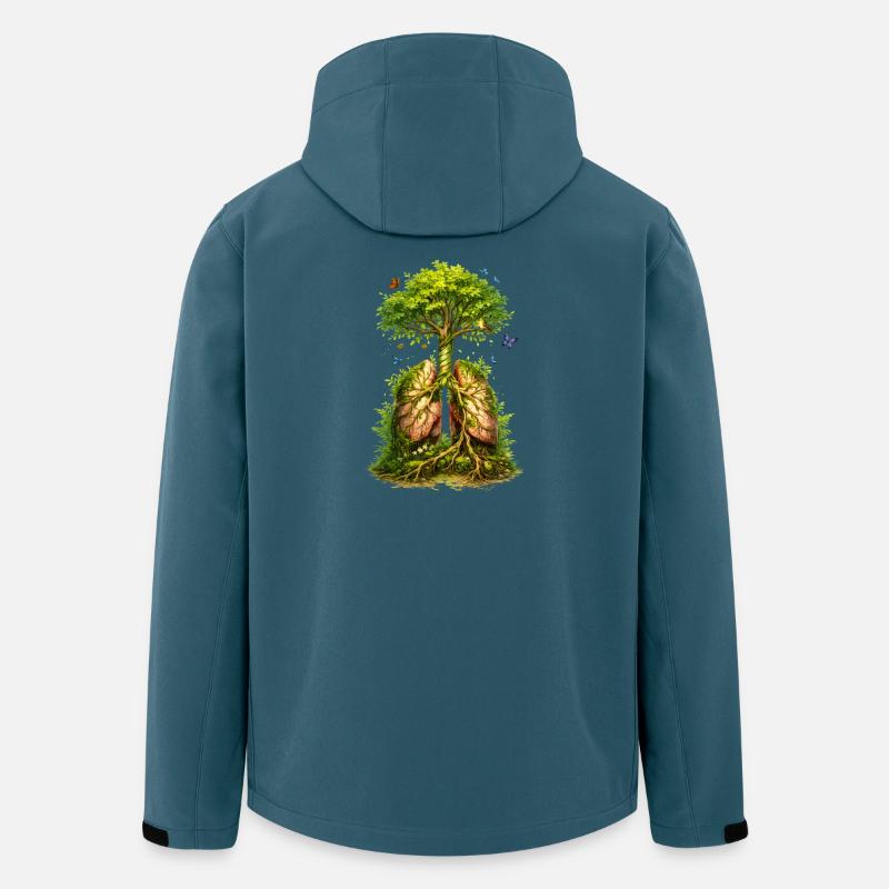 Tree grows from green lungs - Men’s Recycled Softshell Jacket by Stanley/Stella - stargazer