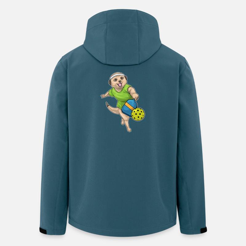 Erdmännchen Pickleball - Recycelte Männer Softshell-Jacke von Stanley/Stella - Dunkles Petrol