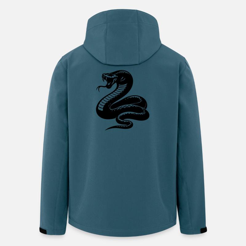 Snake Python Silhouette - Men’s Recycled Softshell Jacket by Stanley/Stella - stargazer