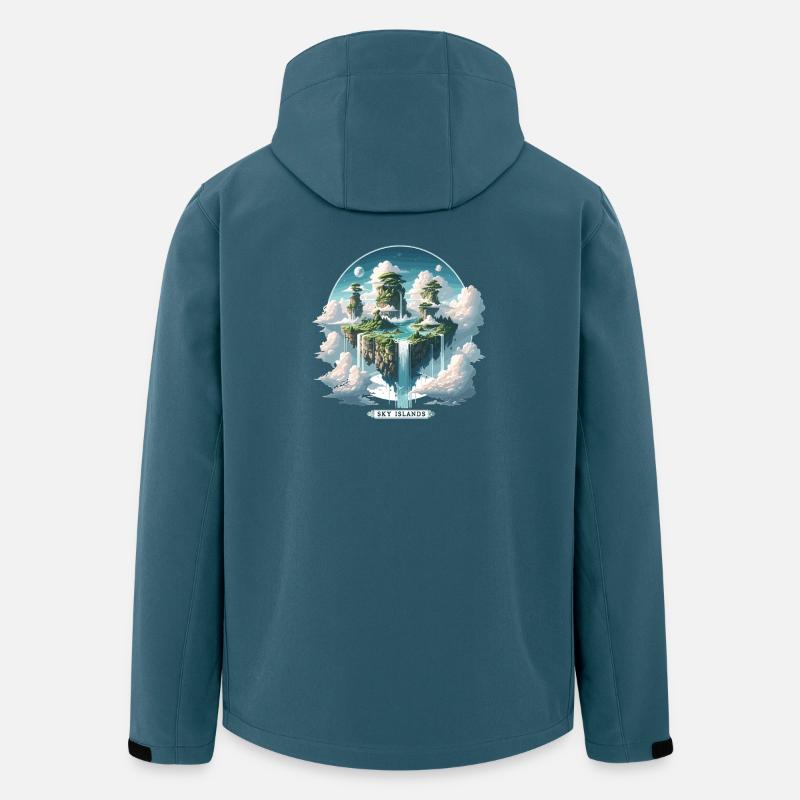 Sky Islands Himmelsinseln Schwebend - Recycelte Männer Softshell-Jacke von Stanley/Stella - Dunkles Petrol