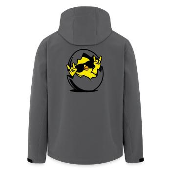 Rock Chick – Cool Chick in an Egg - Men’s Recycled Softshell Jacket by Stanley/Stella - stargazer - Back - AI Model Male 185 light (185cm)