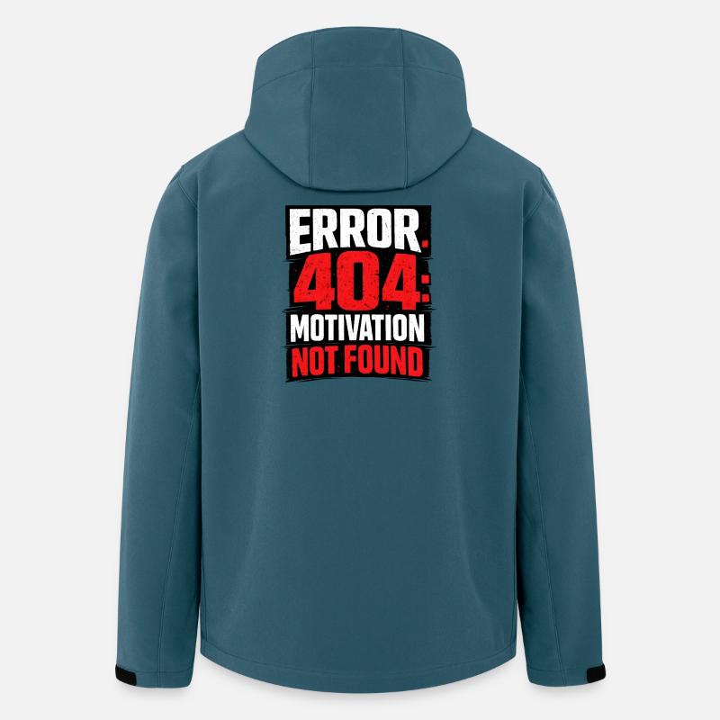 404-Motivation Not Found Minimalistisch - Recycelte Männer Softshell-Jacke von Stanley/Stella - Dunkles Petrol