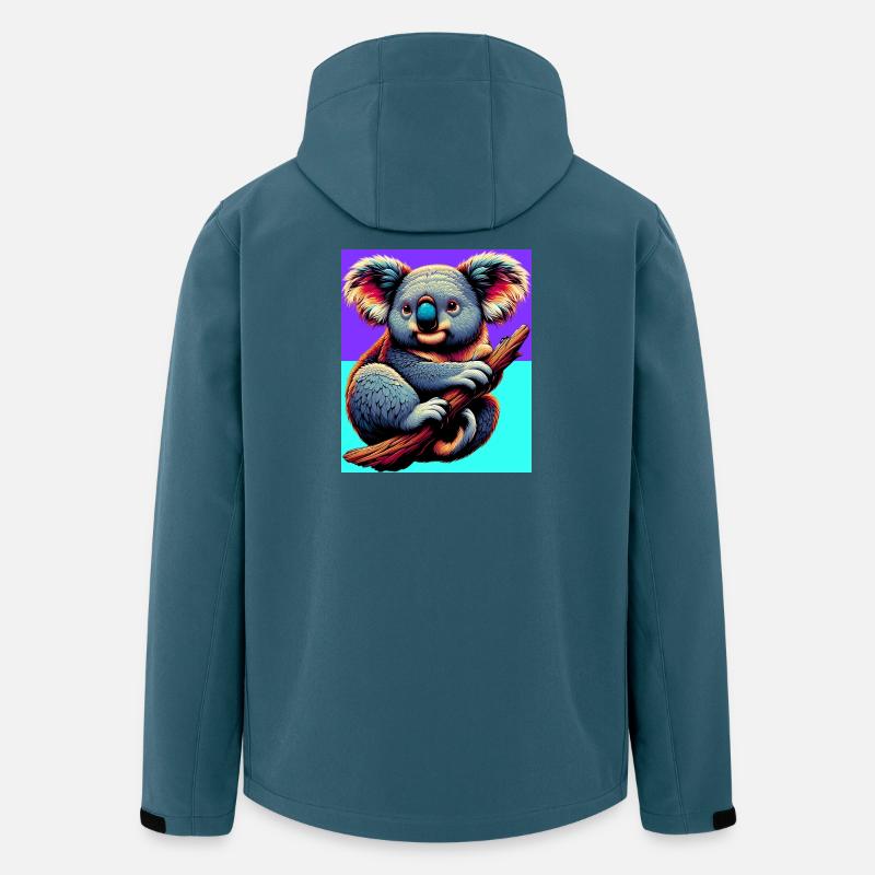 Koala - Recycelte Männer Softshell-Jacke von Stanley/Stella - Dunkles Petrol