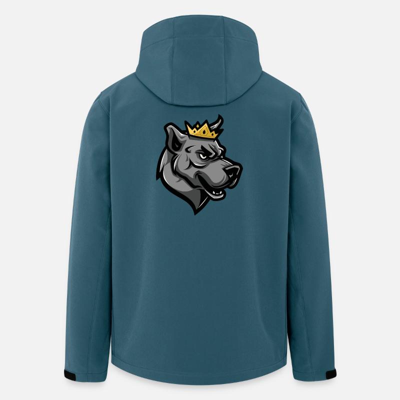 Kangal Hund Krone - Recycelte Männer Softshell-Jacke von Stanley/Stella - Dunkles Petrol