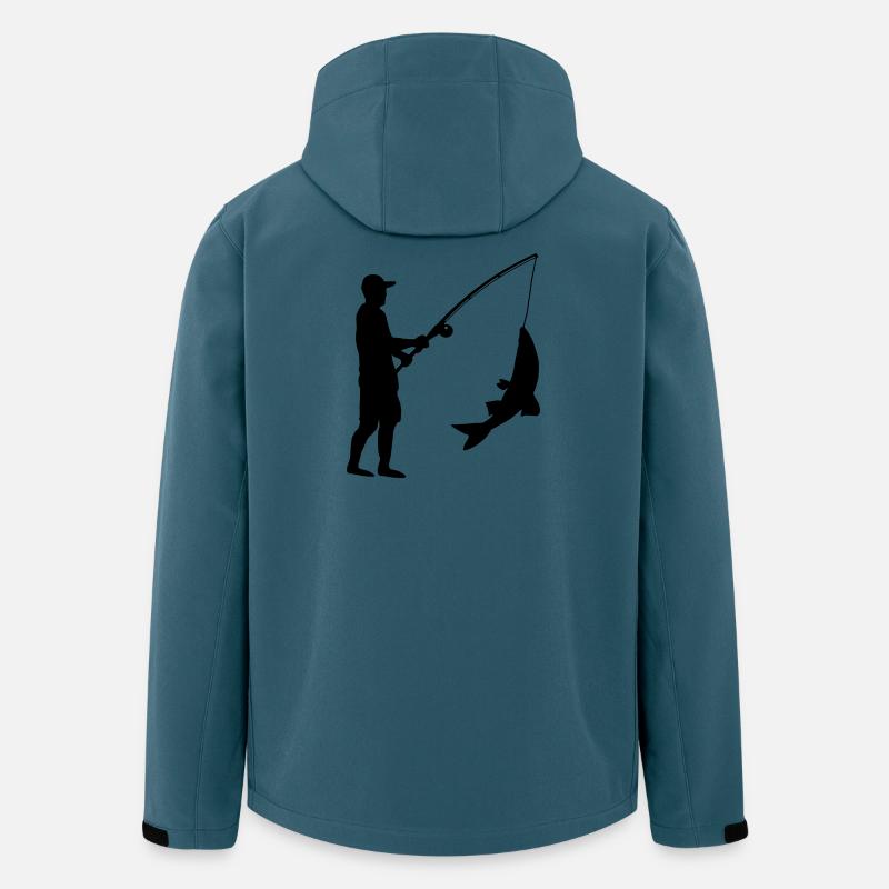 Angeln Angler - Recycelte Männer Softshell-Jacke von Stanley/Stella - Dunkles Petrol