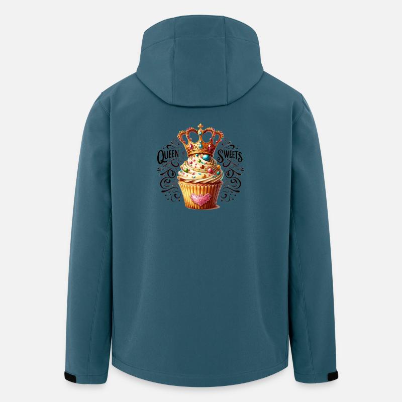 Dronningen af Candy Cupcake - Stanley/Stella herre softshelljakke i genanvendt polyester - mørk petrol