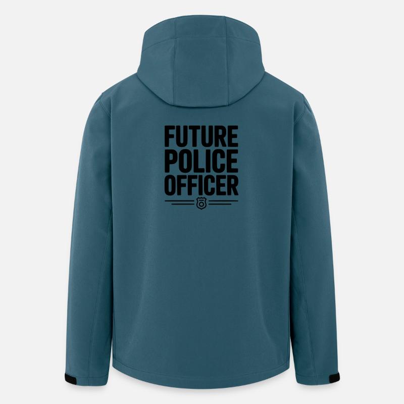 Zukünftiger Polizist - Recycelte Männer Softshell-Jacke von Stanley/Stella - Dunkles Petrol