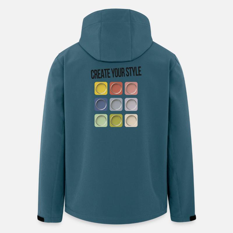 Create Your Style – Sei individuell - Recycelte Männer Softshell-Jacke von Stanley/Stella - Dunkles Petrol