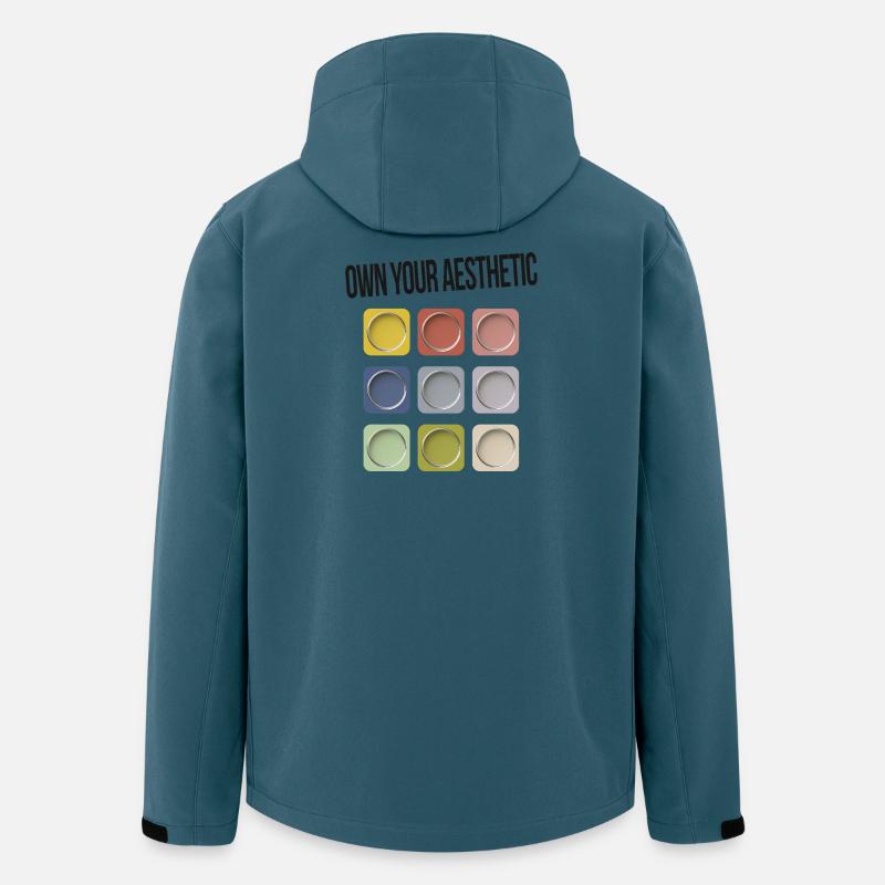 Assumez votre esthétique – Déclaration moderne - Veste softshell homme en polyester recyclé Stanley/Stella - bleu pétrole foncé