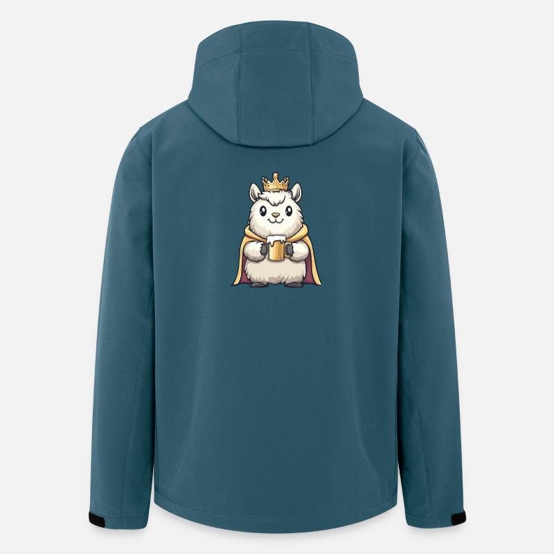 Alpaca Llama Beer King - Men’s Recycled Softshell Jacket by Stanley/Stella - stargazer