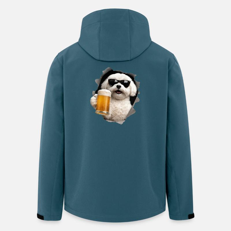 Maltesisches Bier - Recycelte Männer Softshell-Jacke von Stanley/Stella - Dunkles Petrol