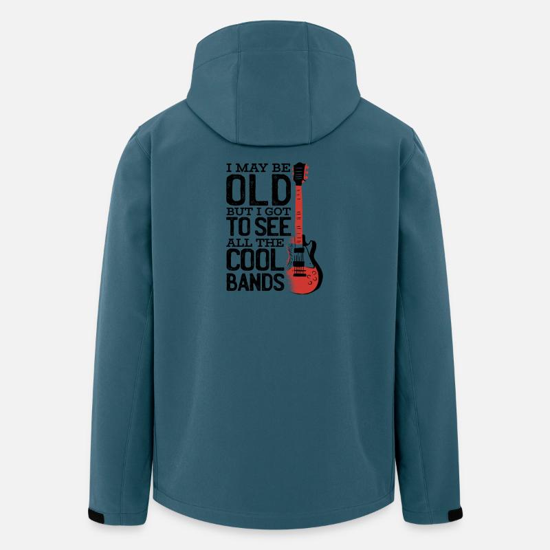 Rock Opa Gitarre - Recycelte Männer Softshell-Jacke von Stanley/Stella - Dunkles Petrol