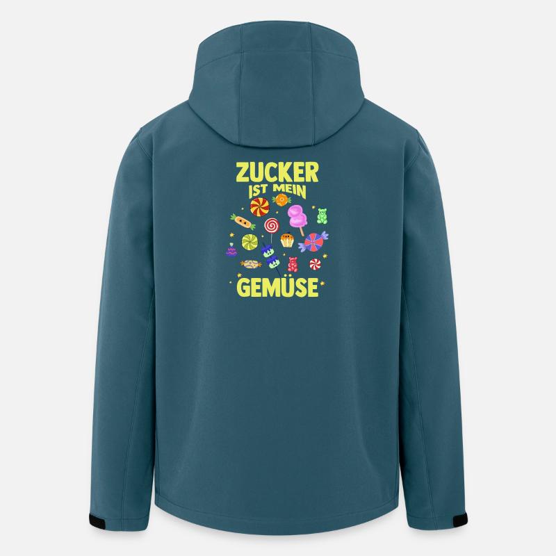 Süschigkeiten Naschkatze Süßes Mädchen - Recycelte Männer Softshell-Jacke von Stanley/Stella - Dunkles Petrol