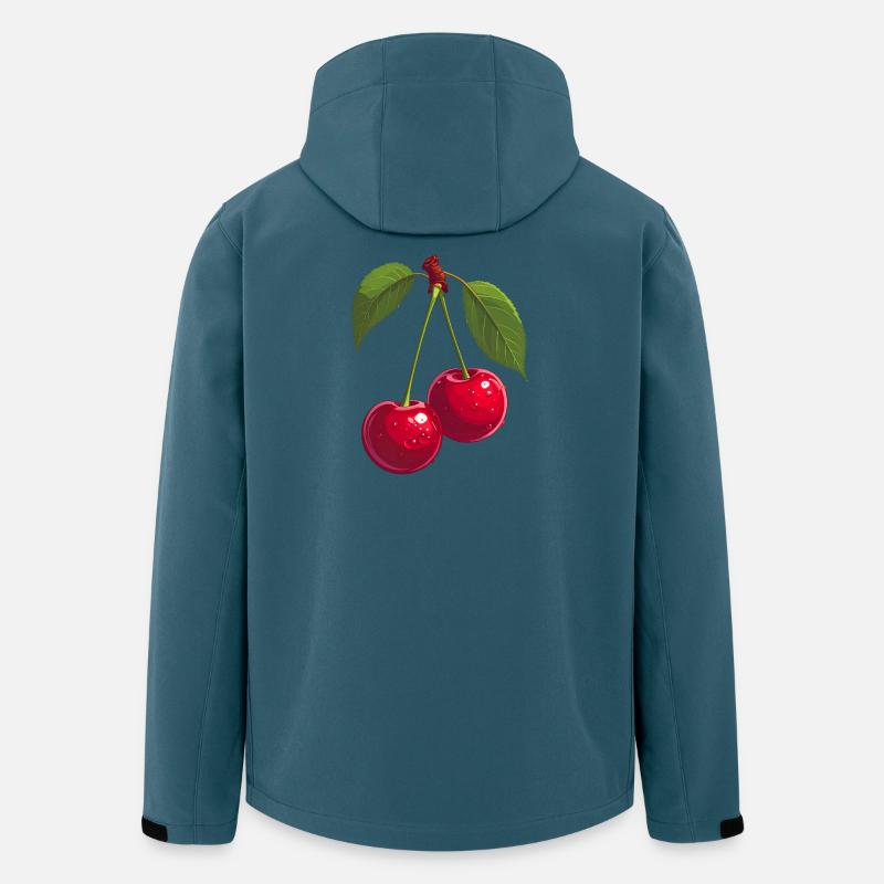 Kirschen - Recycelte Männer Softshell-Jacke von Stanley/Stella - Dunkles Petrol