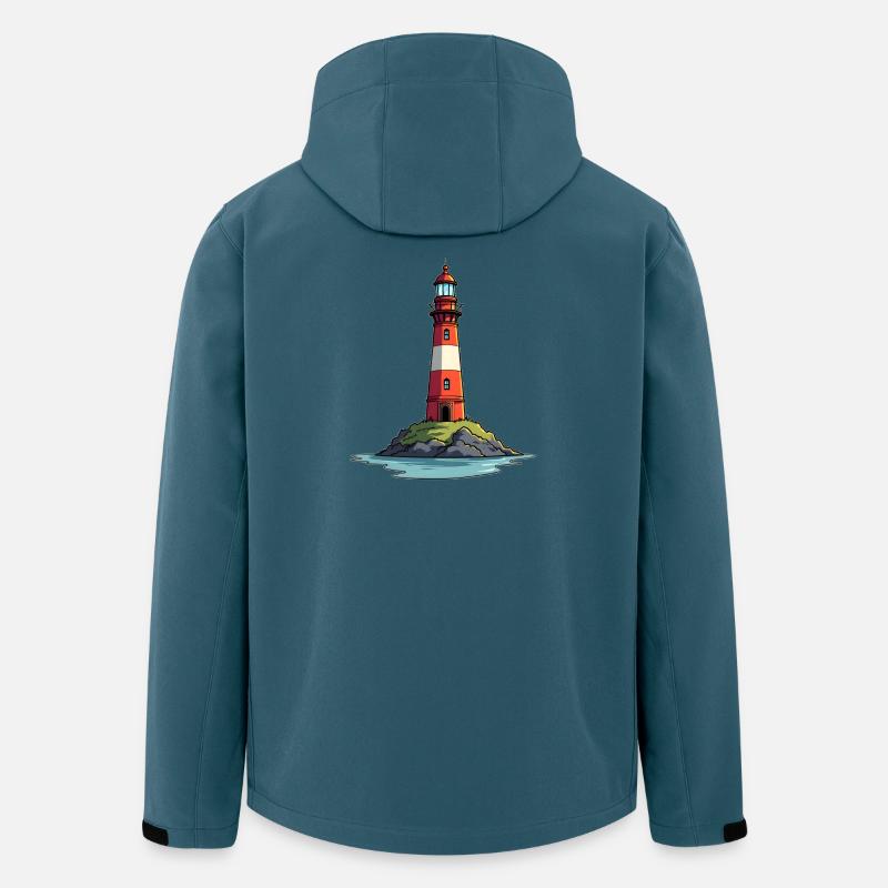 Leuchtturm - Recycelte Männer Softshell-Jacke von Stanley/Stella - Dunkles Petrol