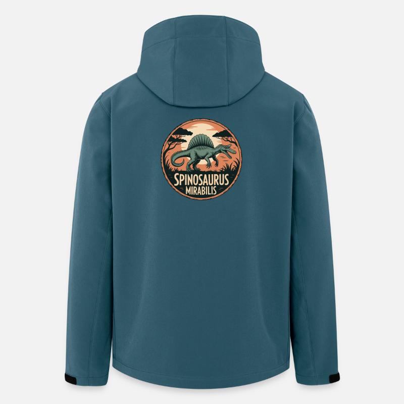 Neue Spinosaurus Mirabilis 2026 Entdeckung - Recycelte Männer Softshell-Jacke von Stanley/Stella - Dunkles Petrol