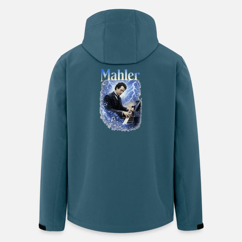 Piano Storm-lyde - Stanley/Stella herre softshelljakke i genanvendt polyester - mørk petrol